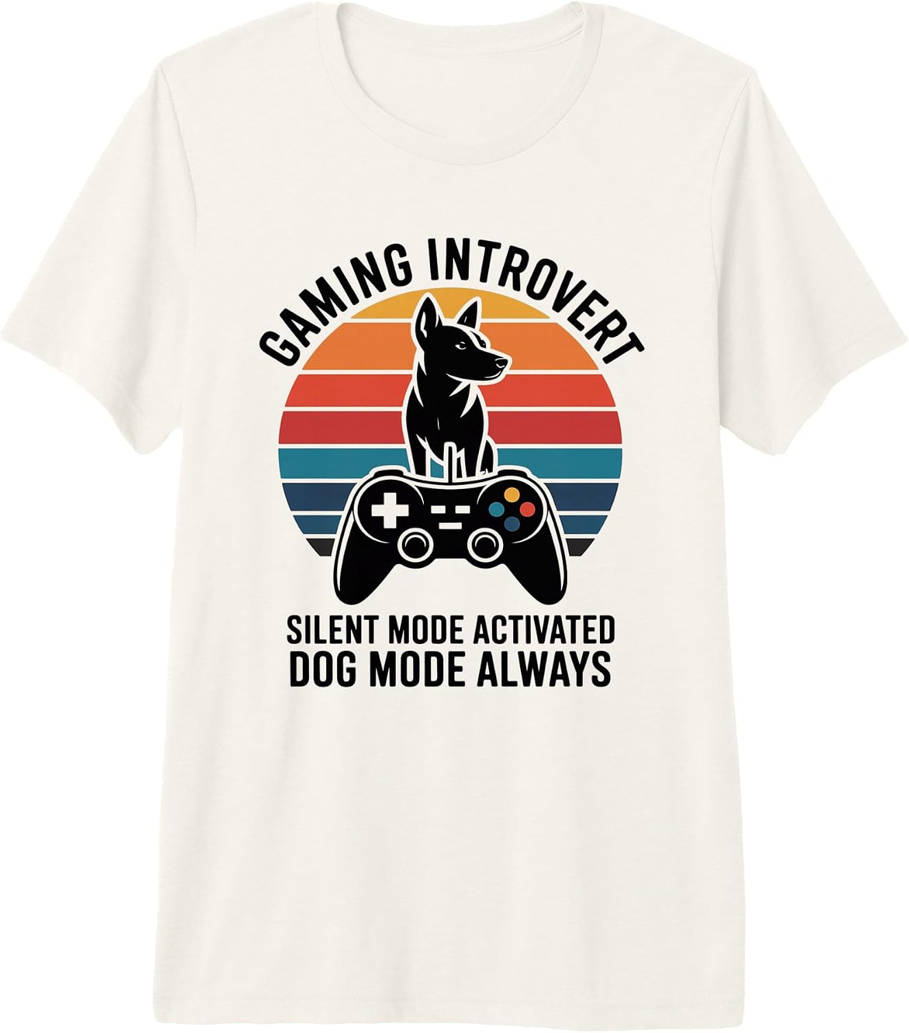 Dog Gamer Introvert Sunset