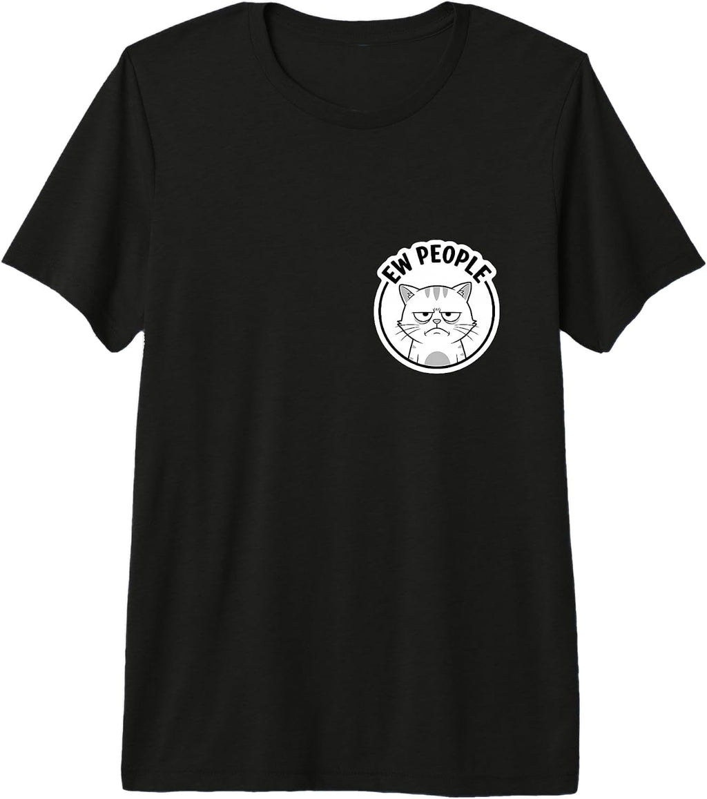 Ew People Funny Cat Introvert Antisocial Merch