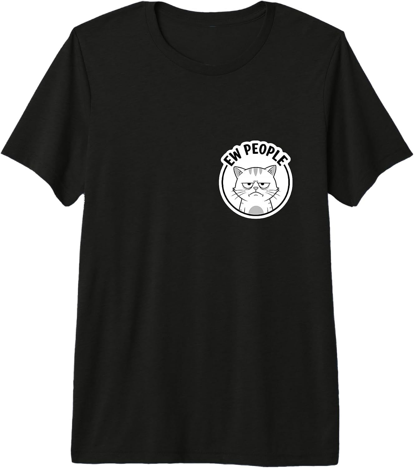 Ew People Funny Cat Introvert Antisocial Merch