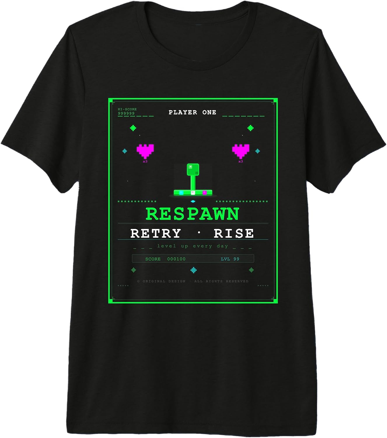 Retro Pixel Gaming Design Arcade Gamer Geschenk