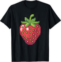 Retro 8-bit Gamers Pixel Art Strawberry Fruit Tee