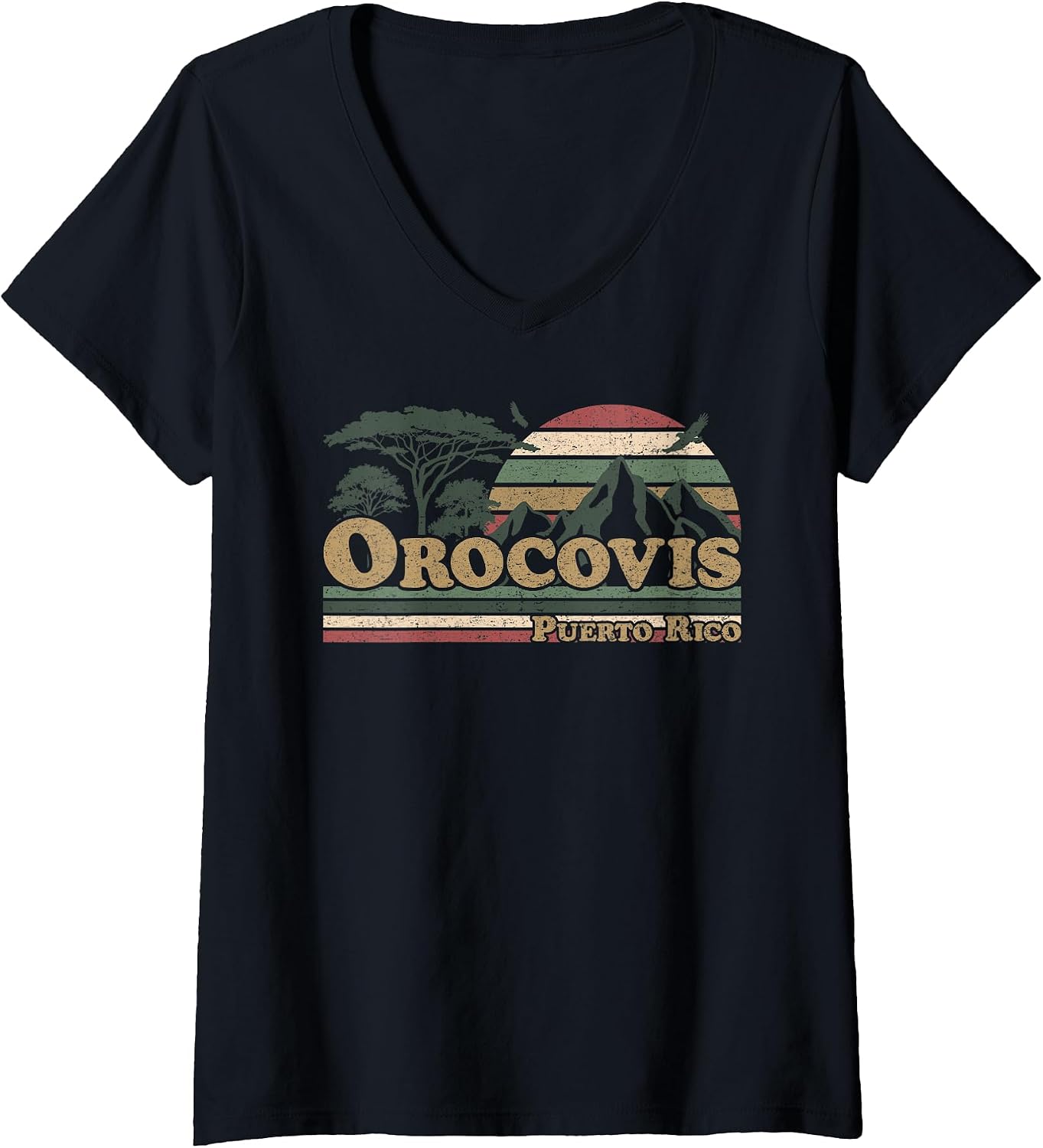 Vintage Boricua Nature Sunset Merch.