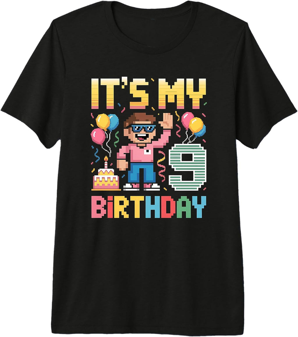 Retro Pixel Gamer Birthday Boys Apparel & Gifts
