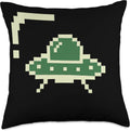 minimal vintage pixel art alien spaceship T-Shirt
