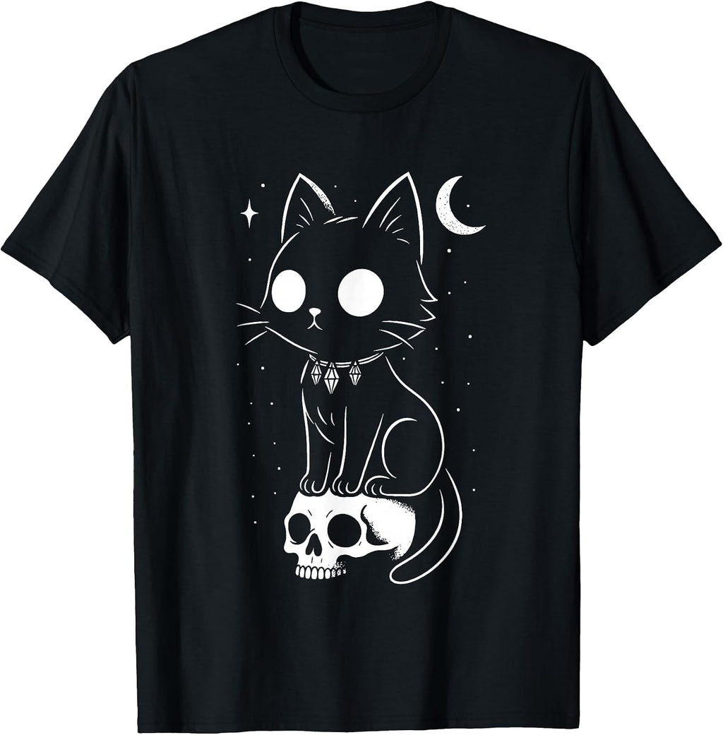 Cute Cat Creepy Goth Black Occult Kitty Outfit
