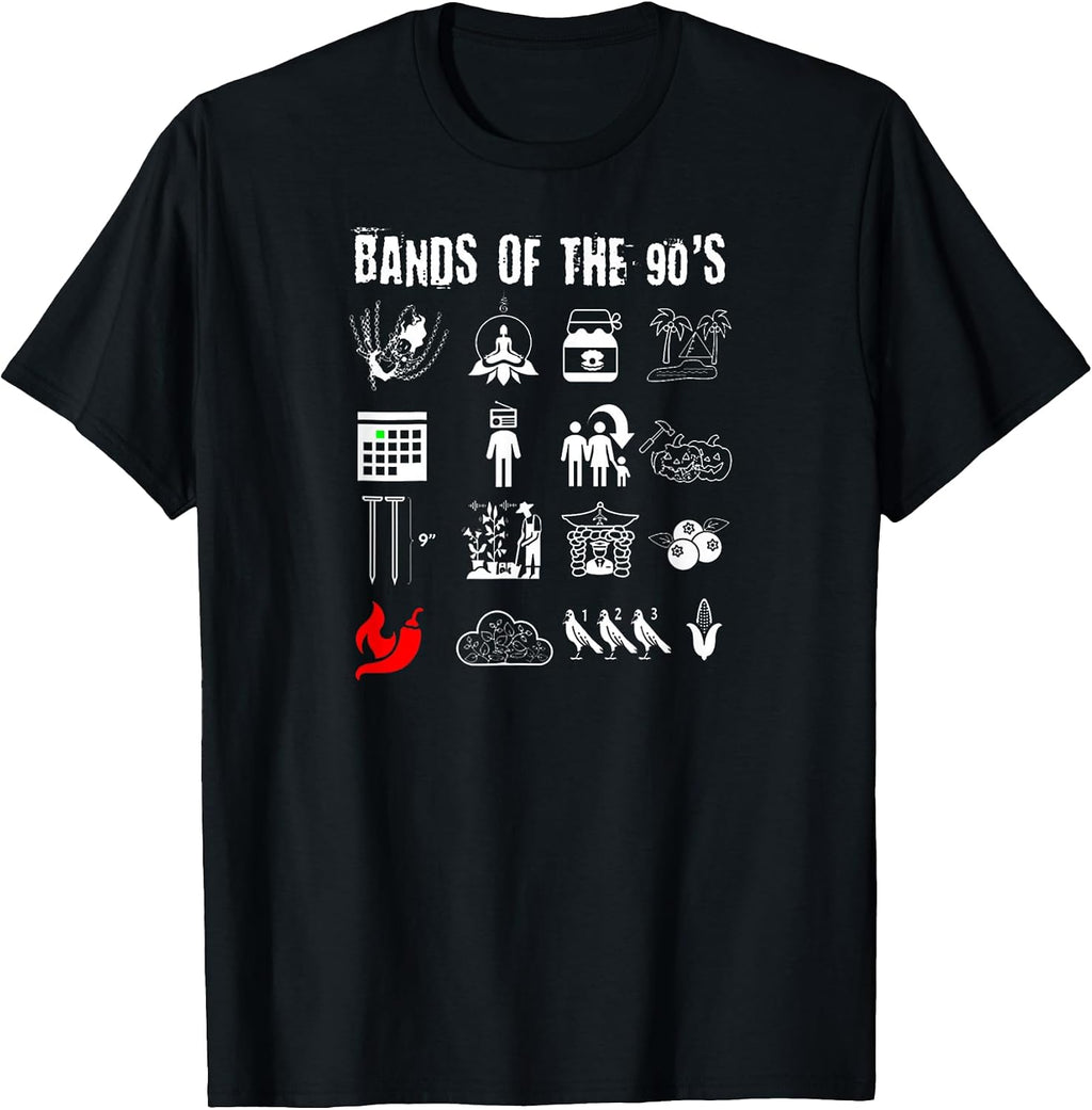 Funny Retro Popular Music Rock Bands Of The 90s