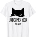 Funny Cat Judging You Silently Tee Shirt