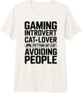 Retro Cat Gamer Introvert