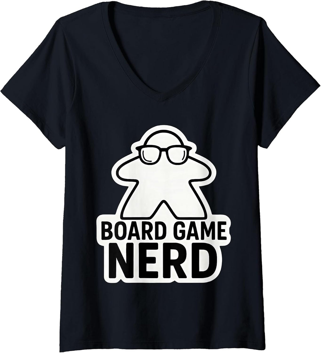Board Game Nerd Funny Meeple Nerdy Glasses Merch