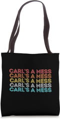 Carl's A Mess Shirt Vintage Retro Apparel