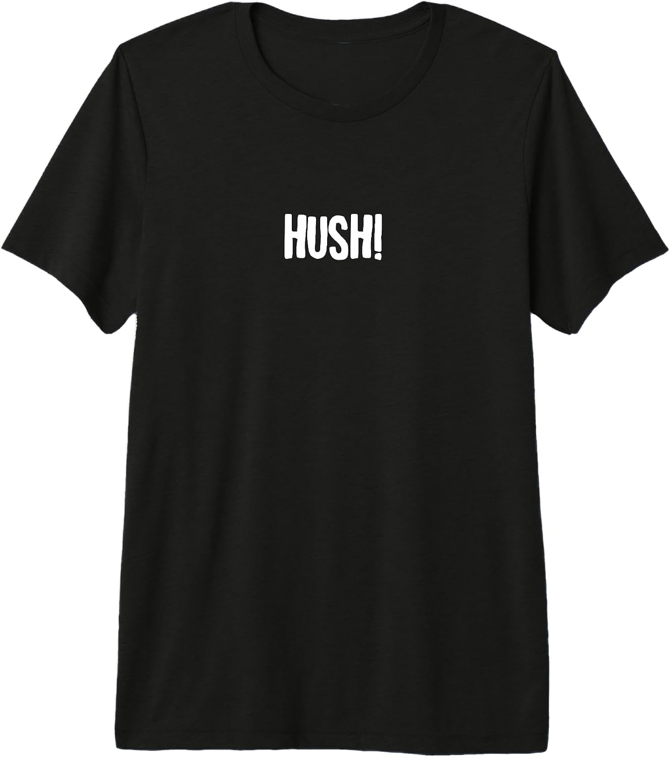 Hush! Saying Funny Minimalist Typography Design