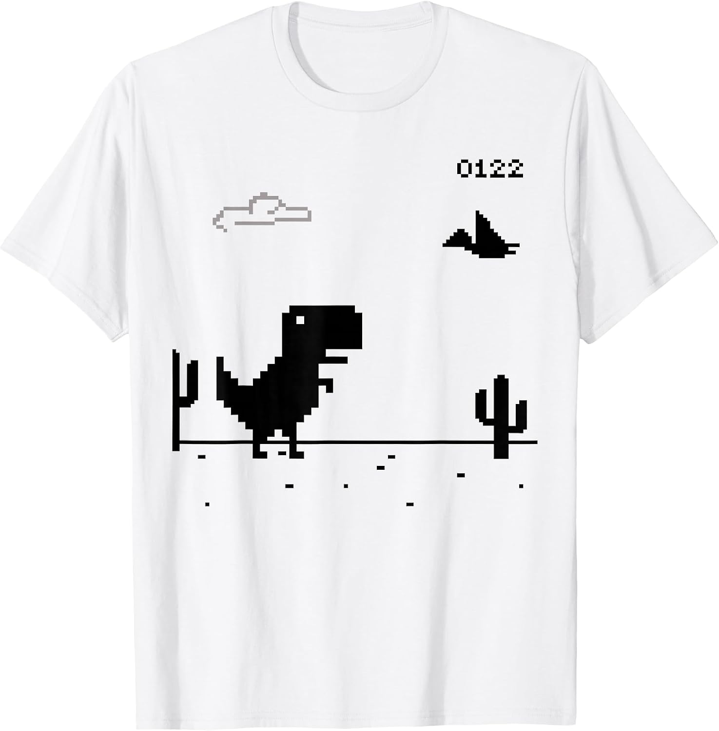 T-Rex Dinosaur Pixel No Internet offline Women Men