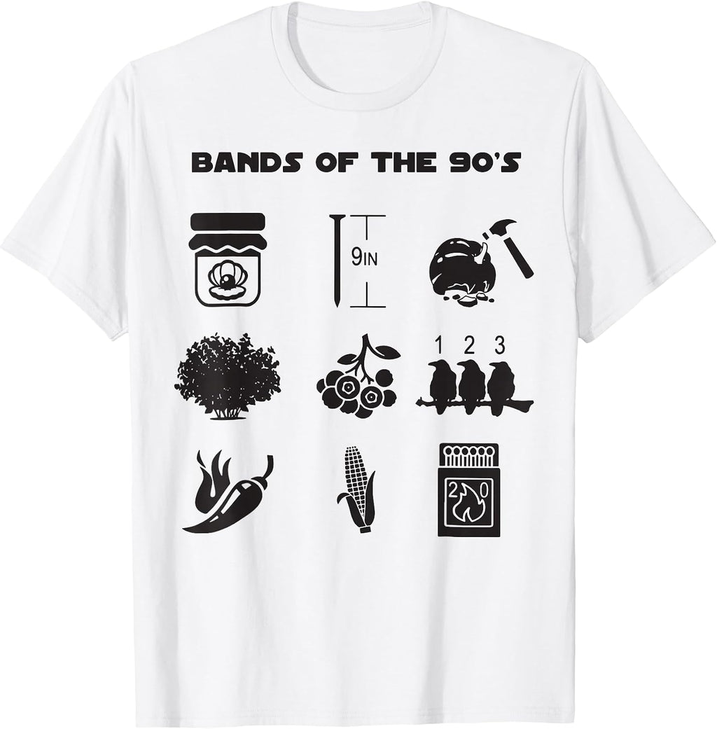 Funny Bands Of The 90's Tee Shirt