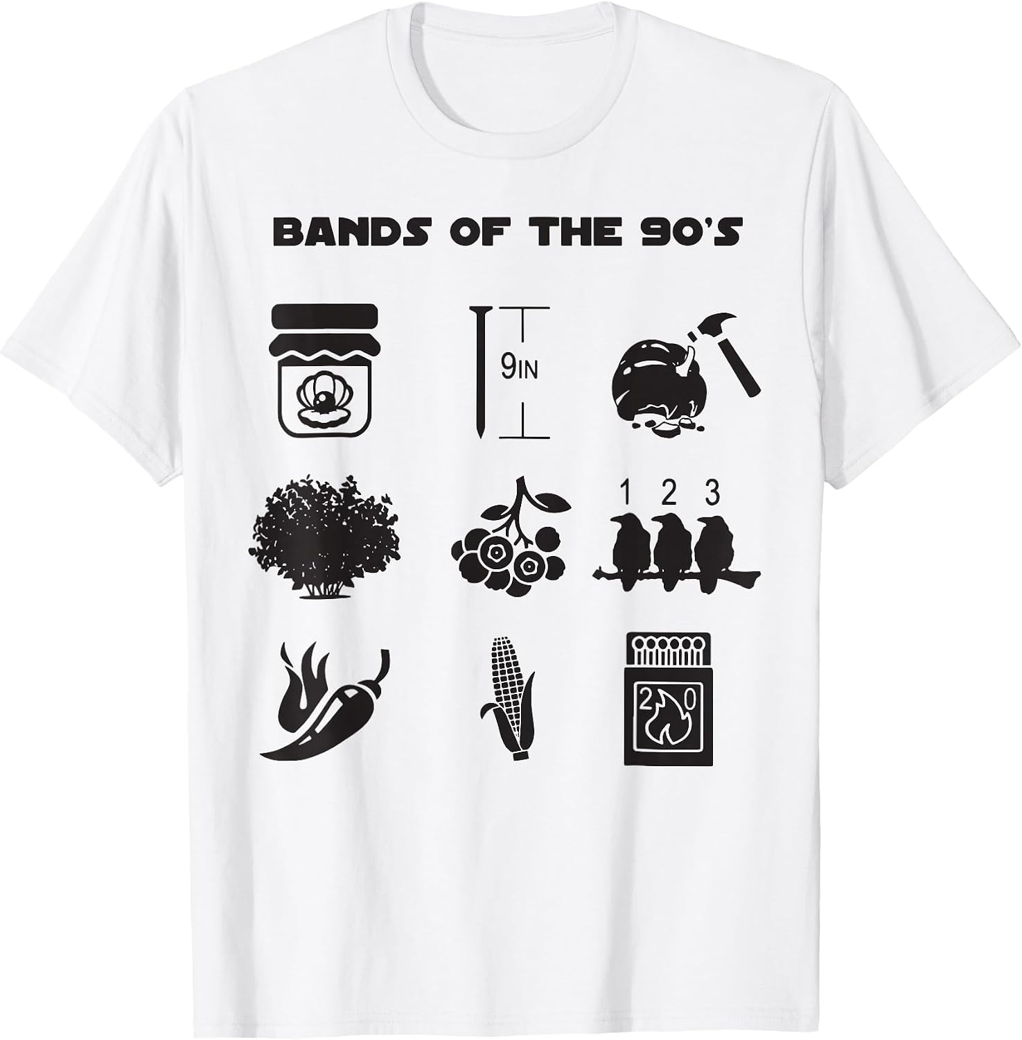 Funny Bands Of The 90's Tee Shirt