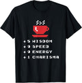 Retro 8-bit Coffee Digital Art