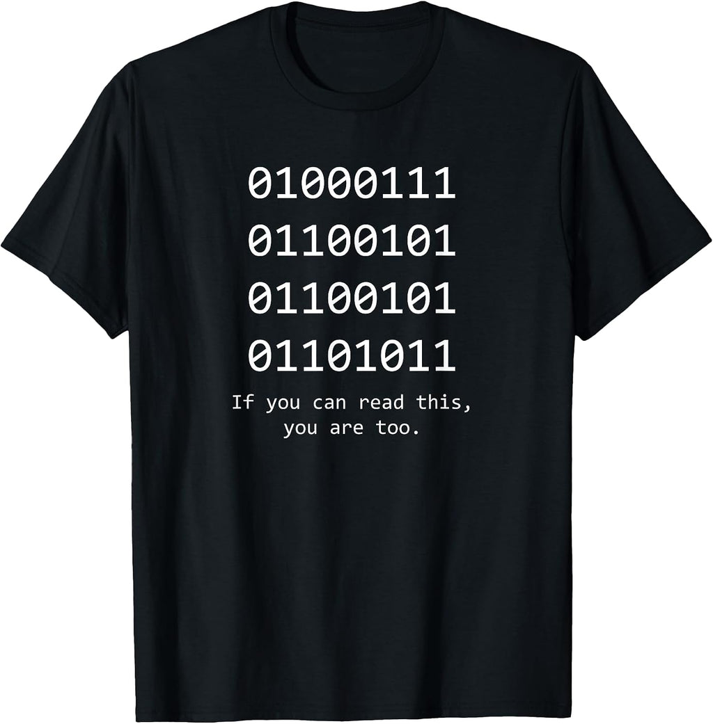 Computer Binary Programmer and developer Geek Tees