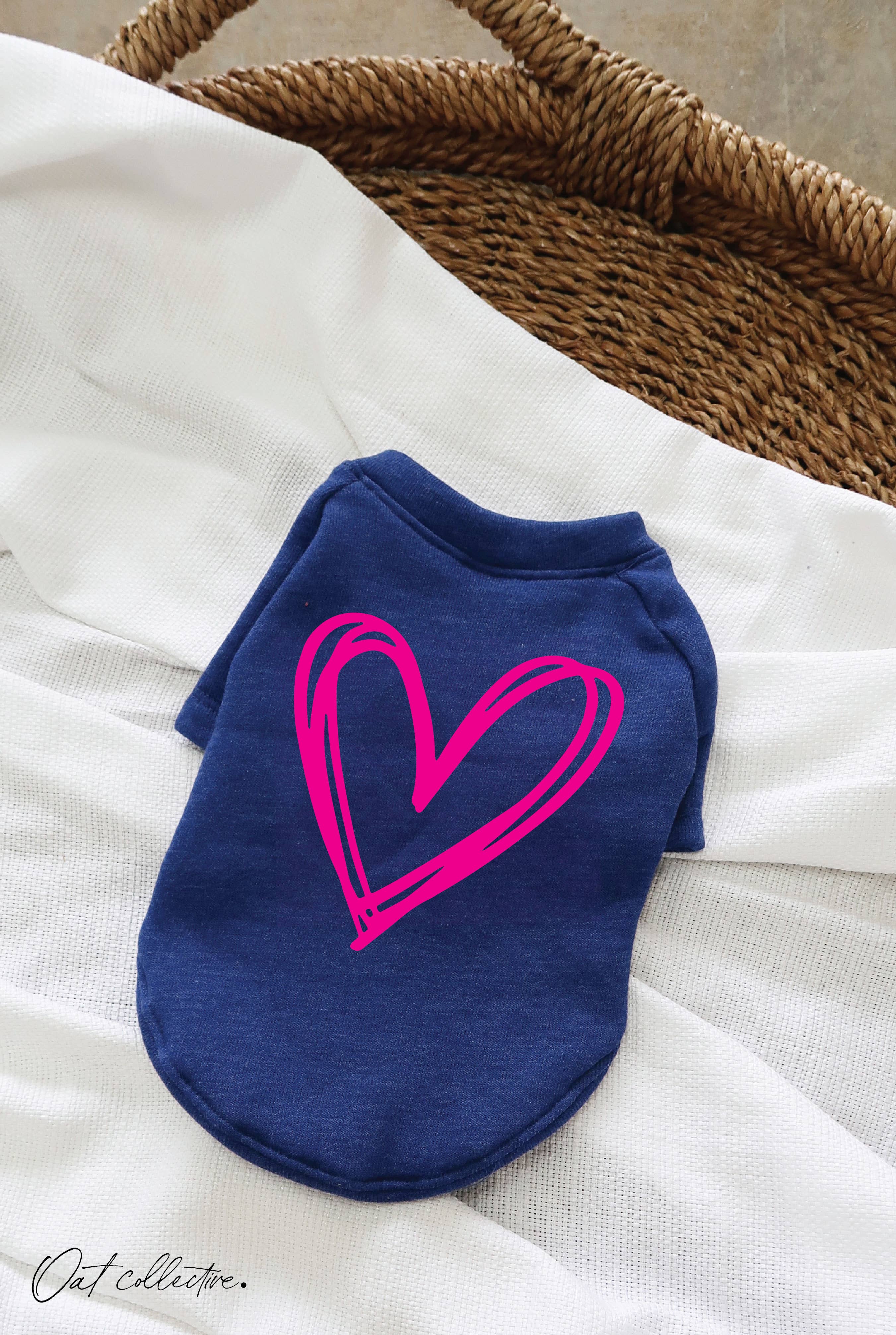 Heart Scribble Pet Graphic Sweatshirt