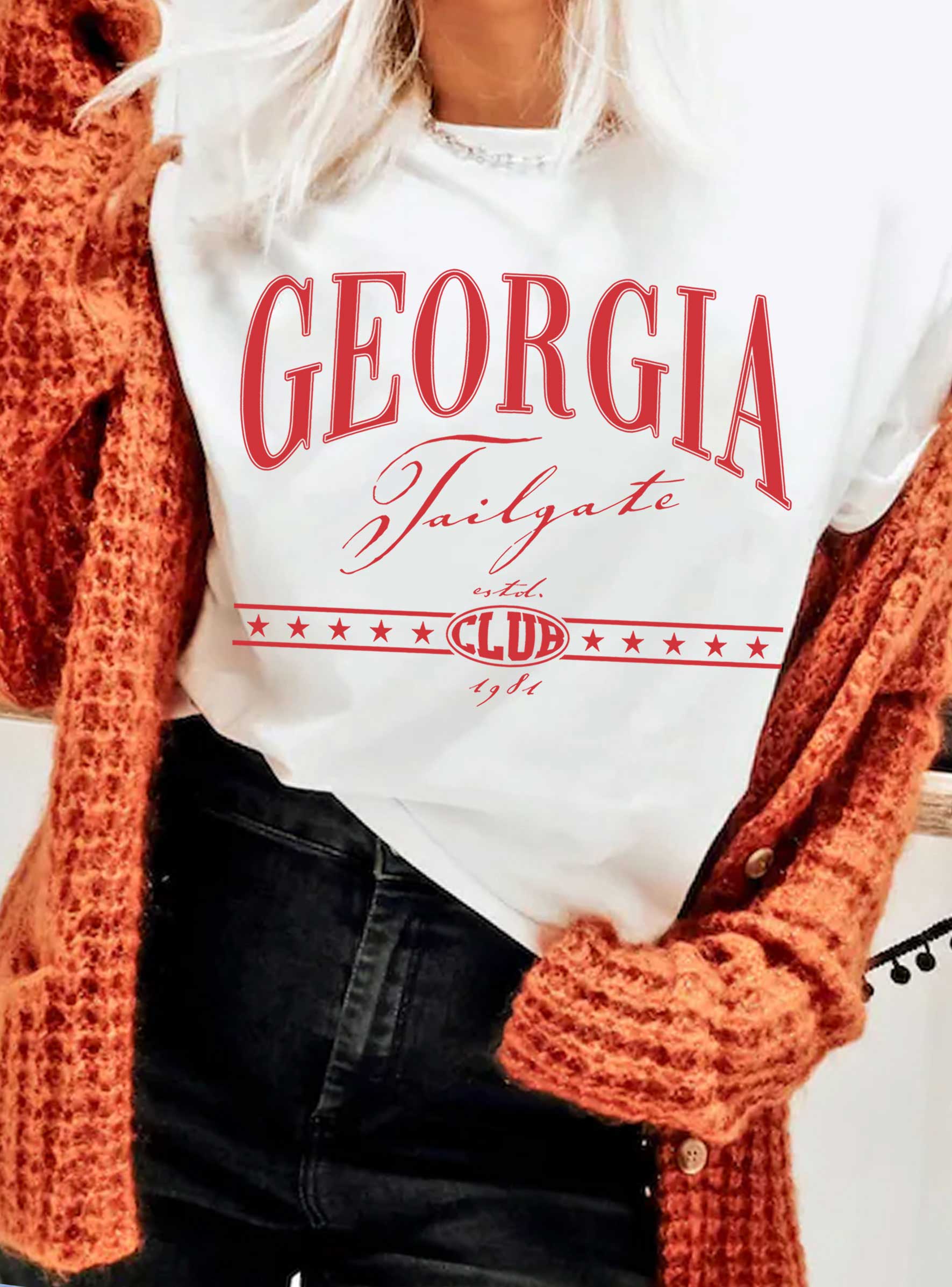 Georgia Tailgate Club Graphic Brushed Sweatshirts