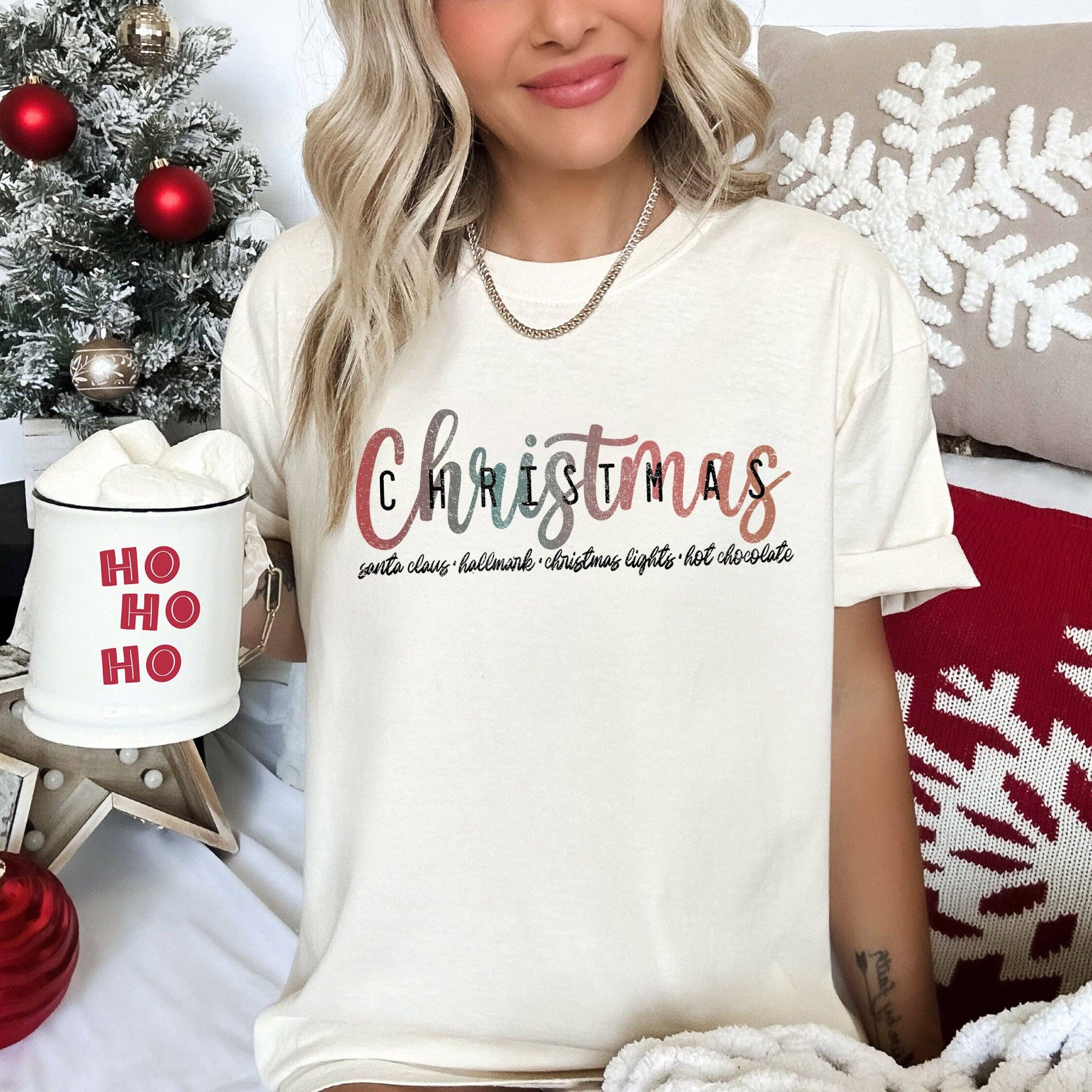 Retro Christmas, Hallmark, Best Things,Comfort Colors Tshirt