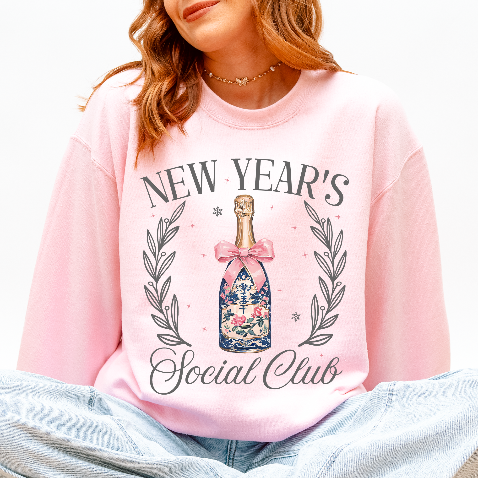 New Years Eve Social Club, Party, Champagne, 2026 Sweatshirt