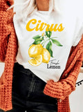 Citrus Fresh Lemon Graphic T Shirts