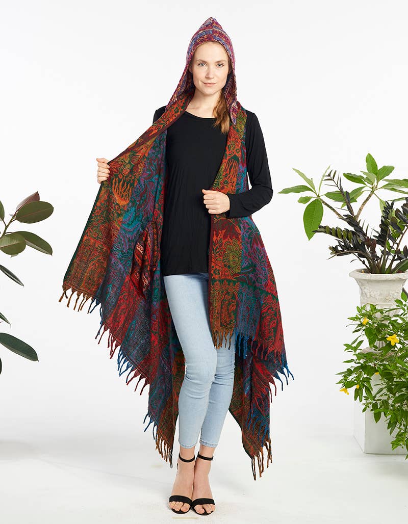 Long Drape Hoodie Cardigan(KT-1544)