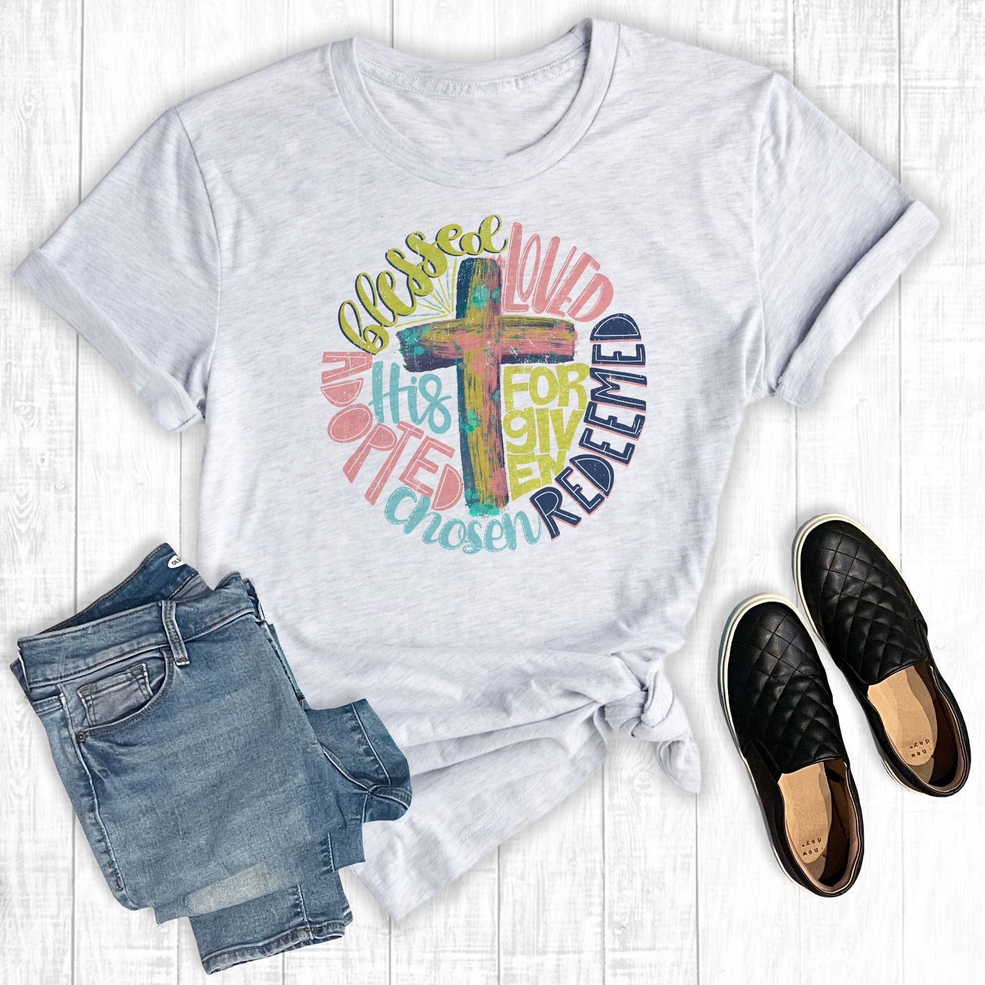 Redeemed Ash Graphic Tee