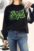 Halloween Howdy Y'all Glow in the Dark Terry Sweatshirts