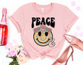 Peace Summer Flower - Beach Smiley Face Retro Summer Shirt