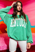 T1770M 'kentucky' Comfy Oversize Graphic Sweatshirt, Gameday