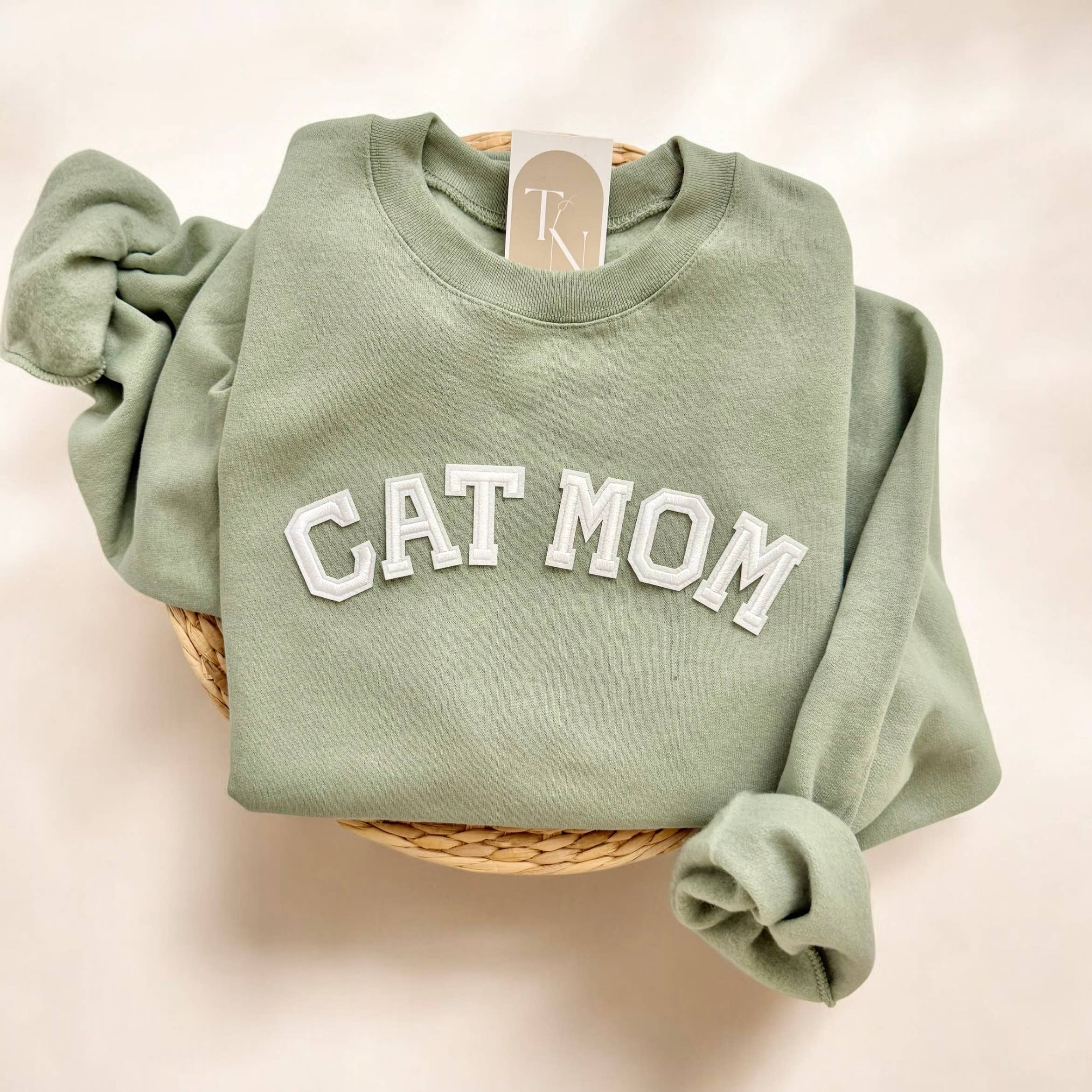 Cat Mom Crewneck Sweatshirt, Cat Mom Gifts