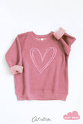 Heart Scribble Puff Toddler Unisex Graphic Sweatshirt