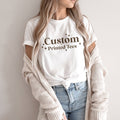 Custom Cotton Tees with Name Location or Logo - Boho Colors