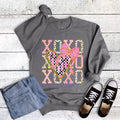 Valentine Xoxo Heart Gold Multi Sweatshirt