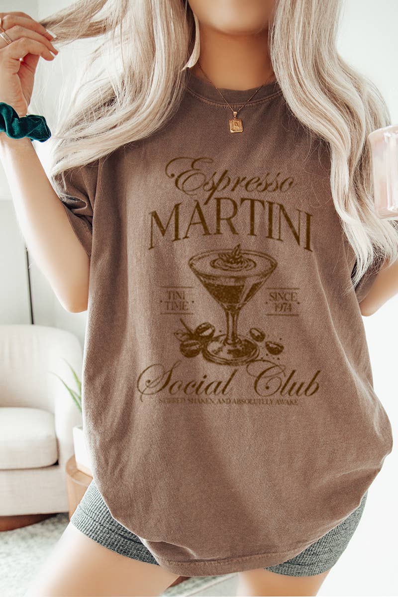 Espresso Martini Social Club Vintage  Graphic Tee