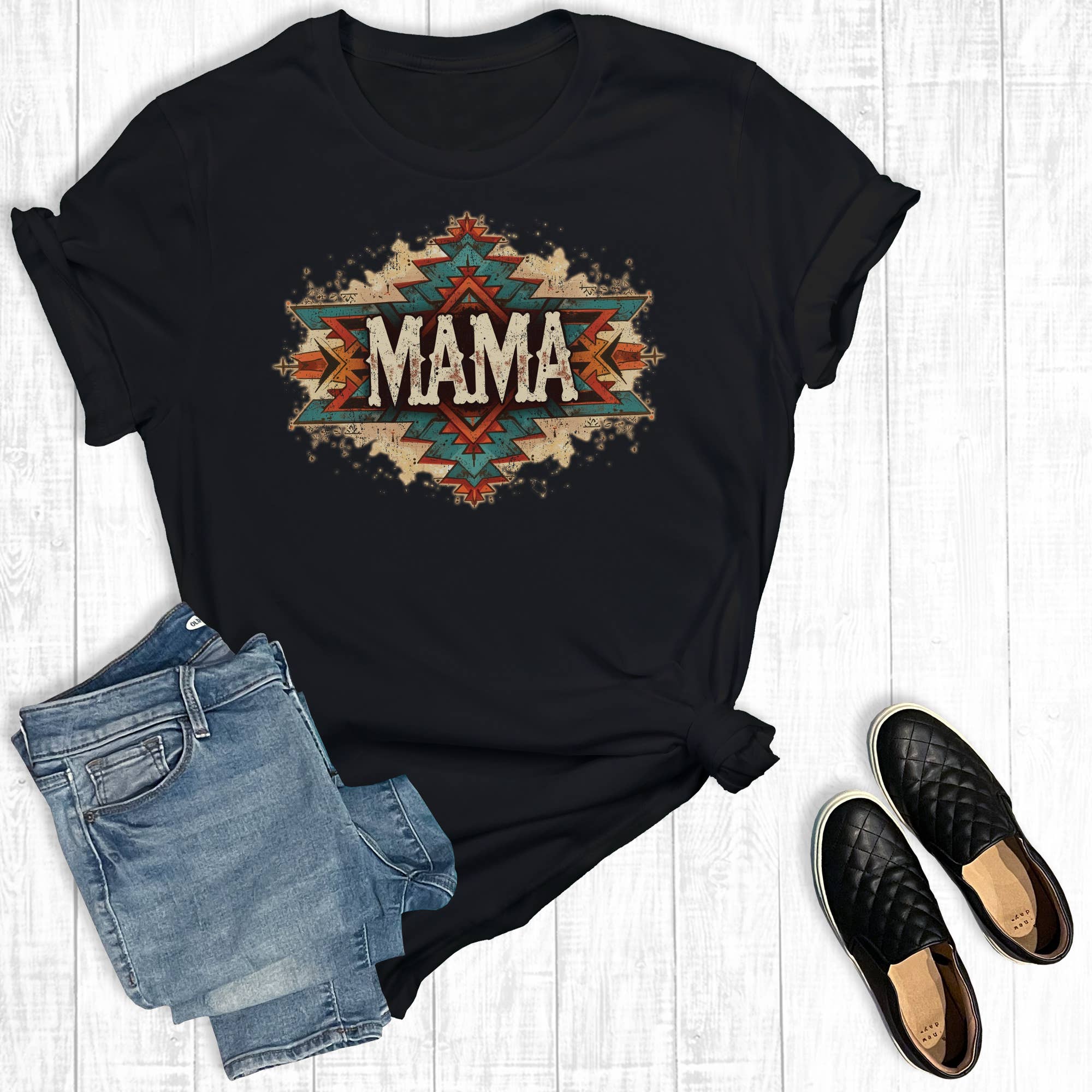 Western Aztec Mama Graphic Tee