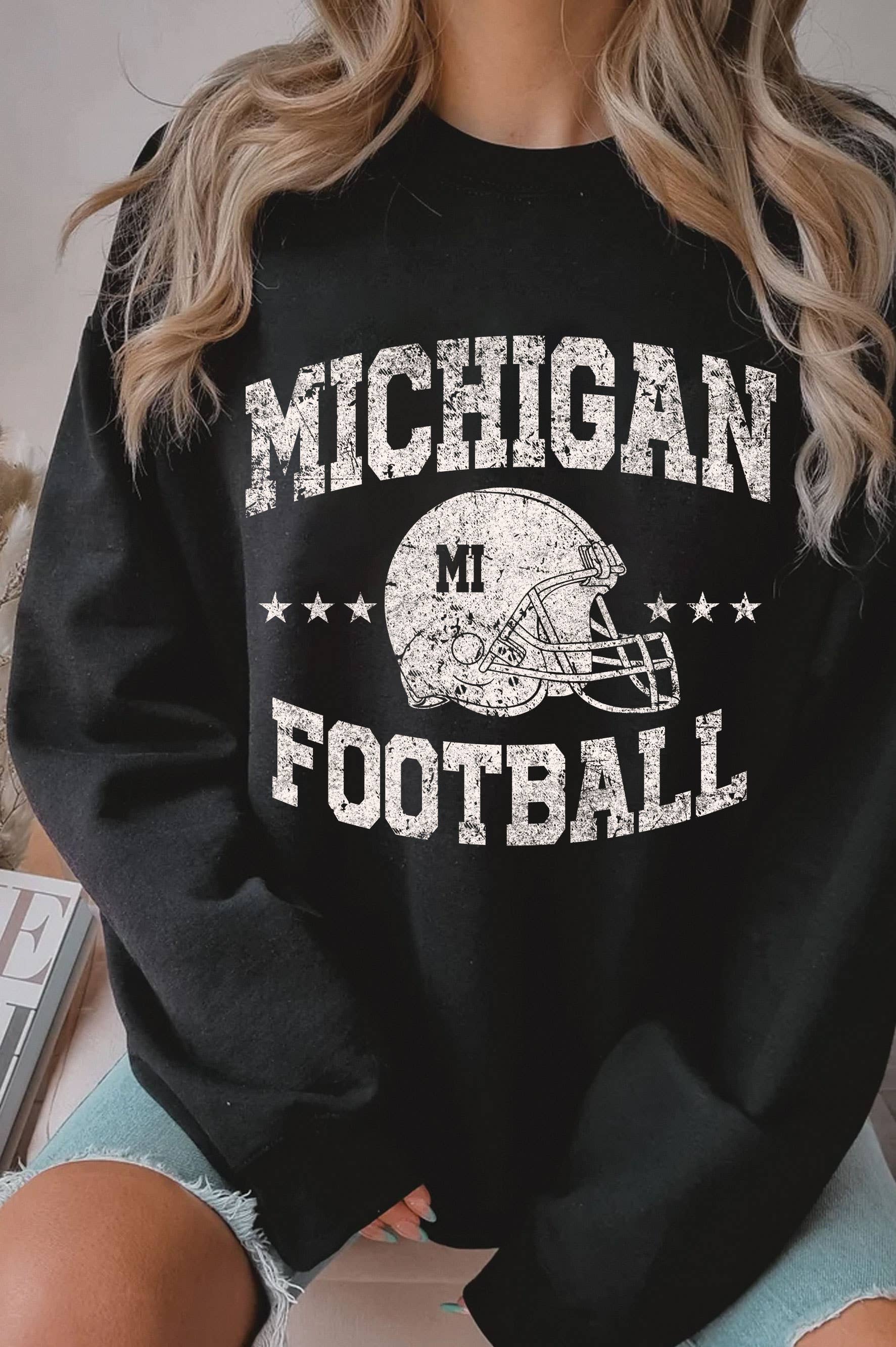 Michigan Football Graphic Brushed Sweatshirts