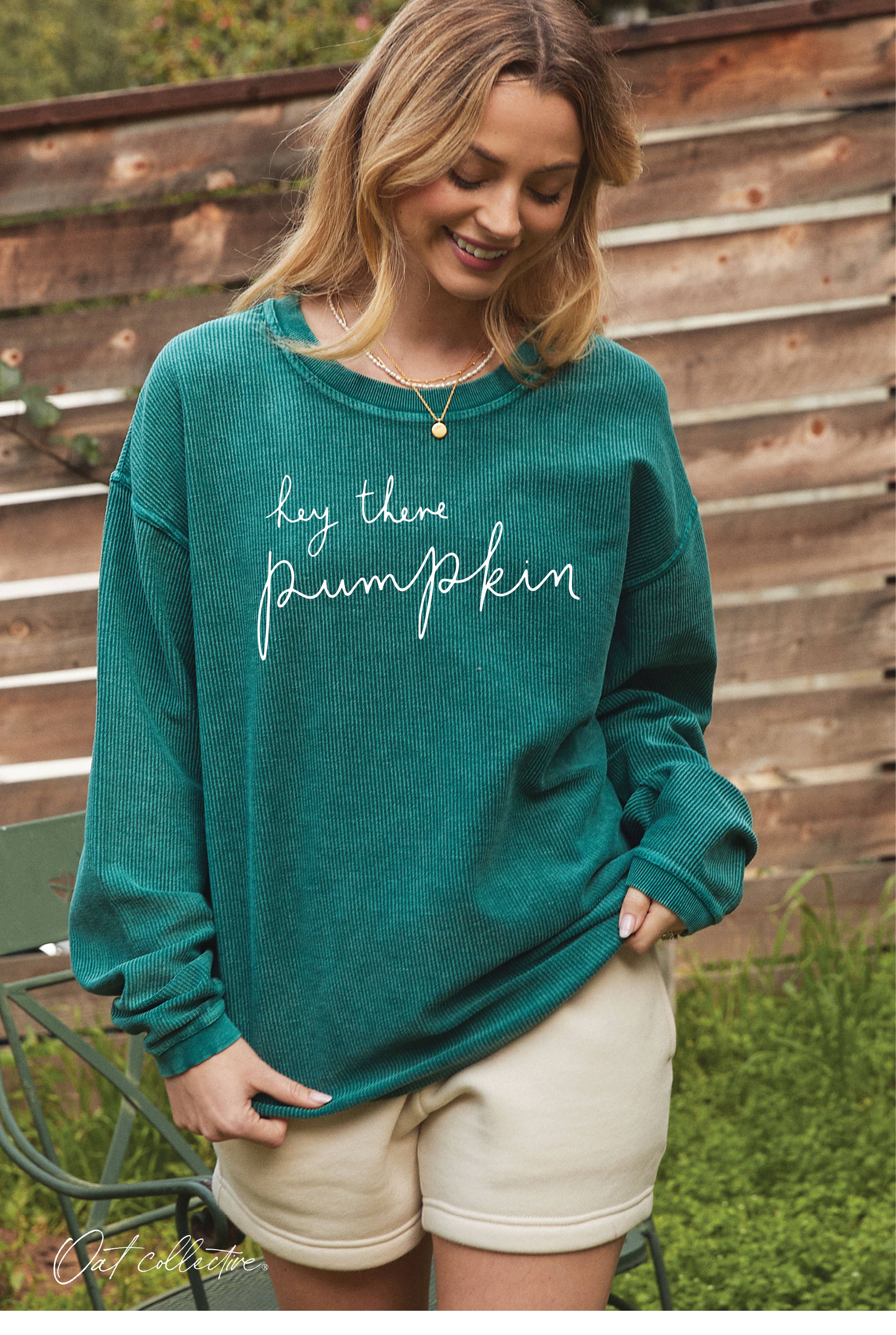 Hey There Pumpkin Thermal Vintage Pullover