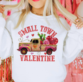Small Town Valentine - White Sweatshirt