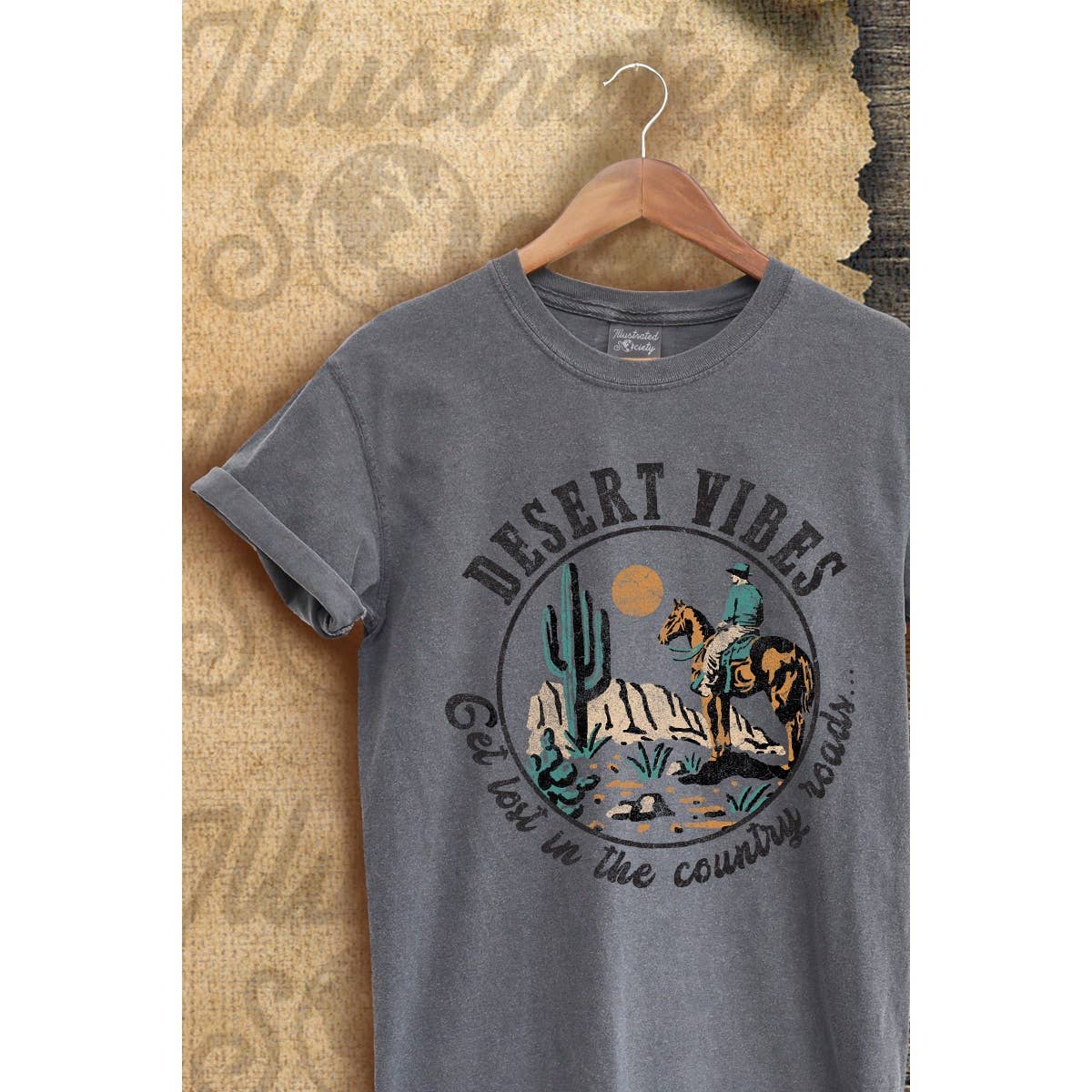 Desert Vibes Vintage Graphic  Tee