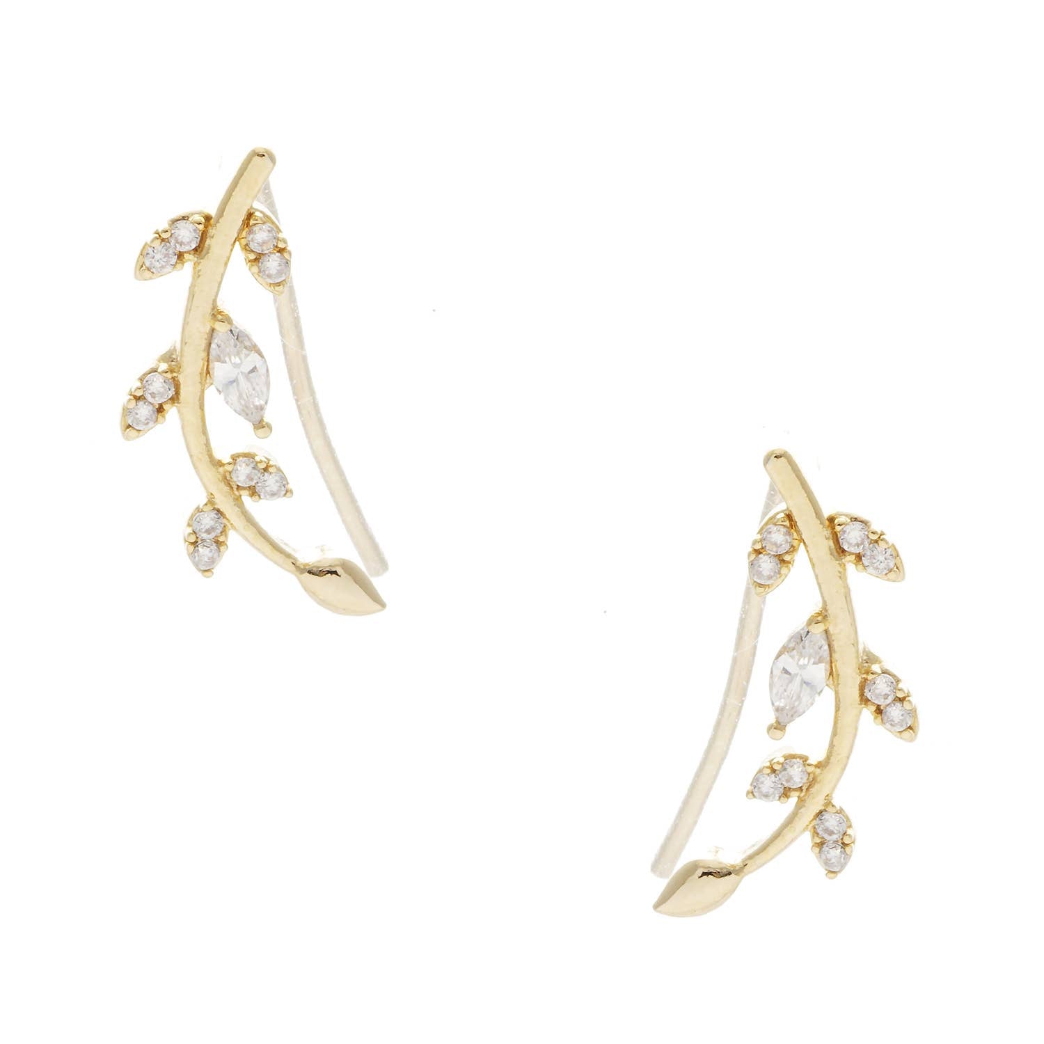 Cz Gold Dipped Ear Crawler