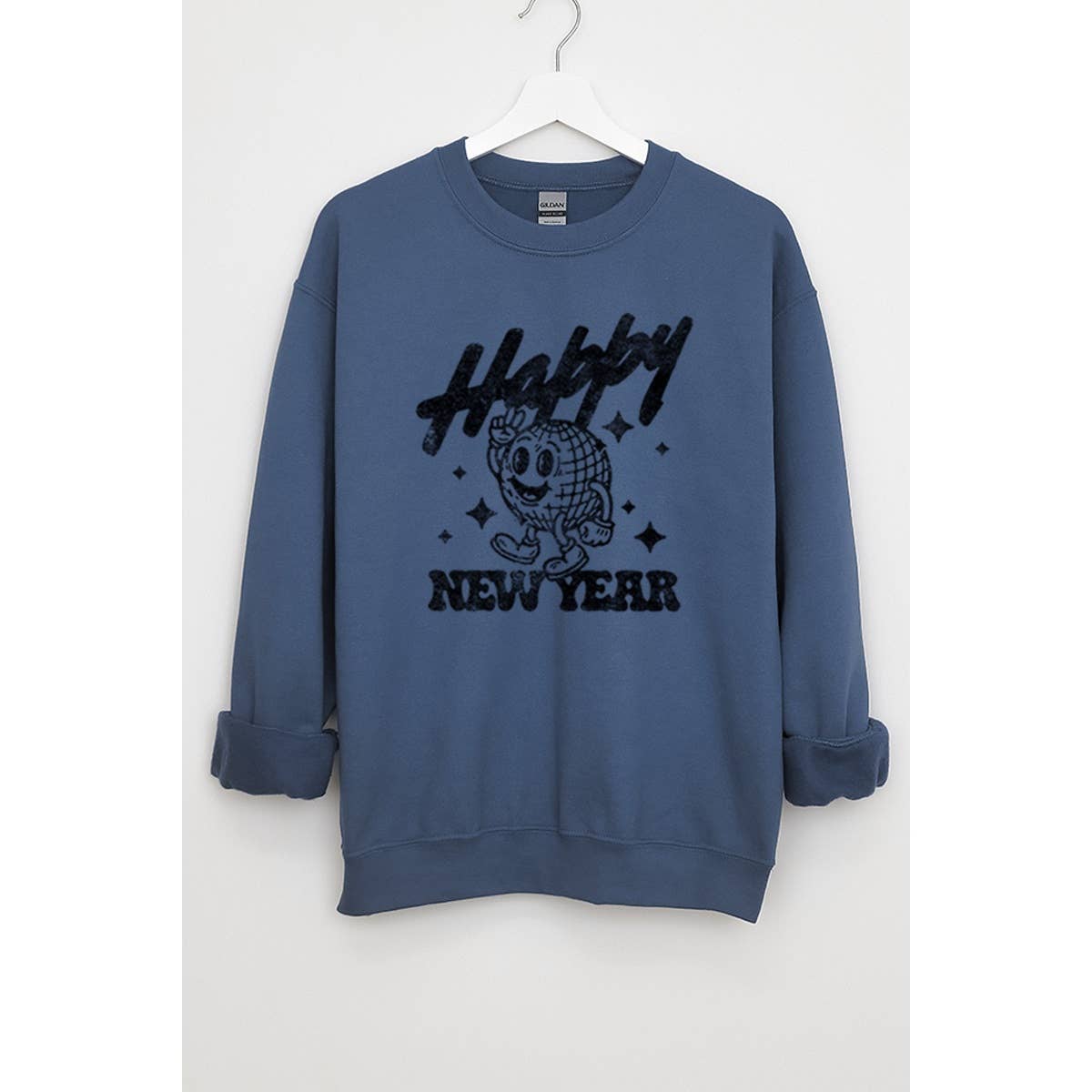 Happy New Year Christmas  Vintage Graphic  Sweatshirts
