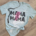 Mama Neon Lightning Bolt Graphic T-Shirt Mother's Day Gifts