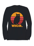 Retro Owl Silhouette Design Men's Sweatshirt