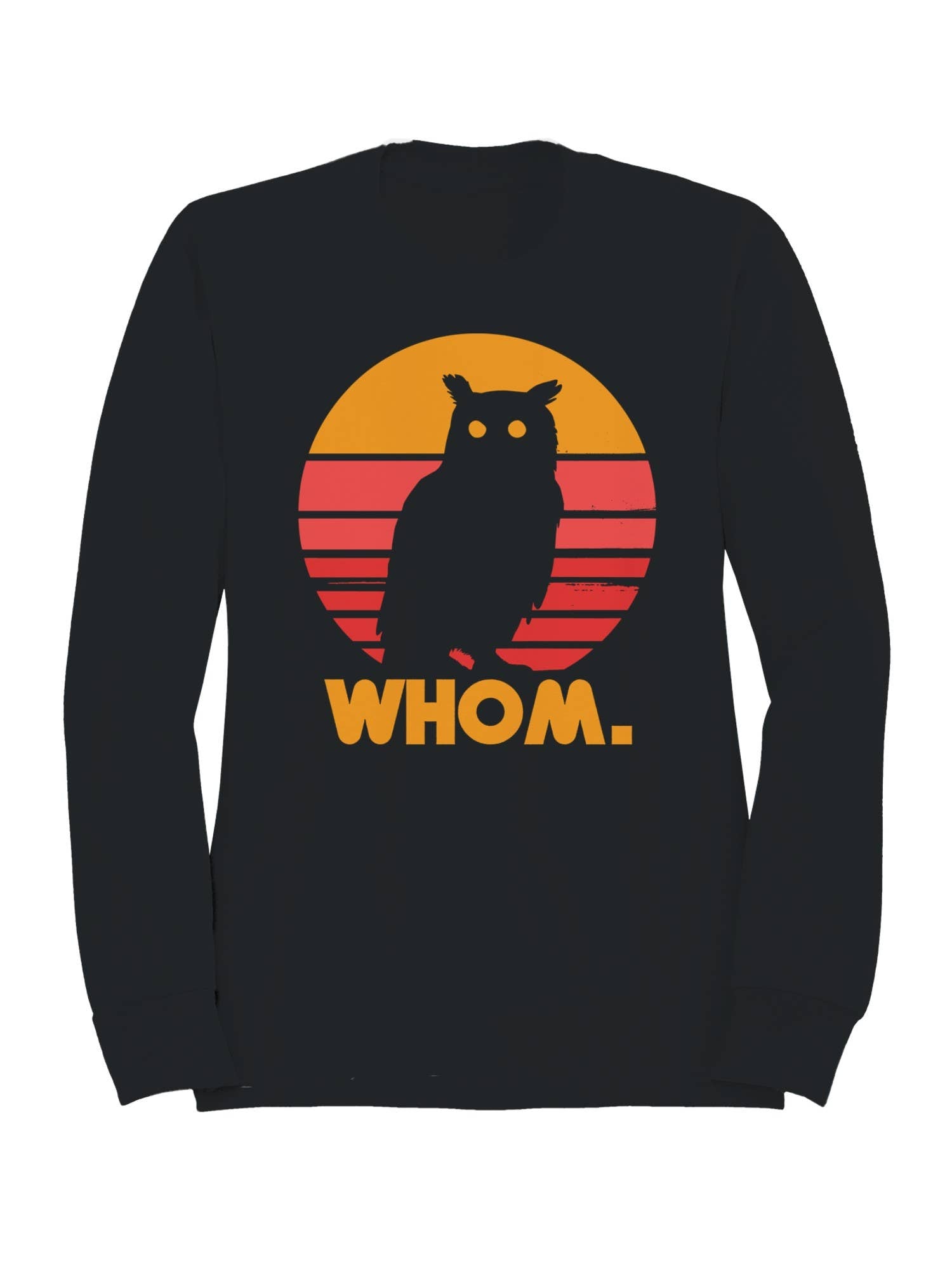 Retro Owl Silhouette Design Men's Sweatshirt