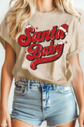 Red Santa Baby Mineral Graphic Tshirts