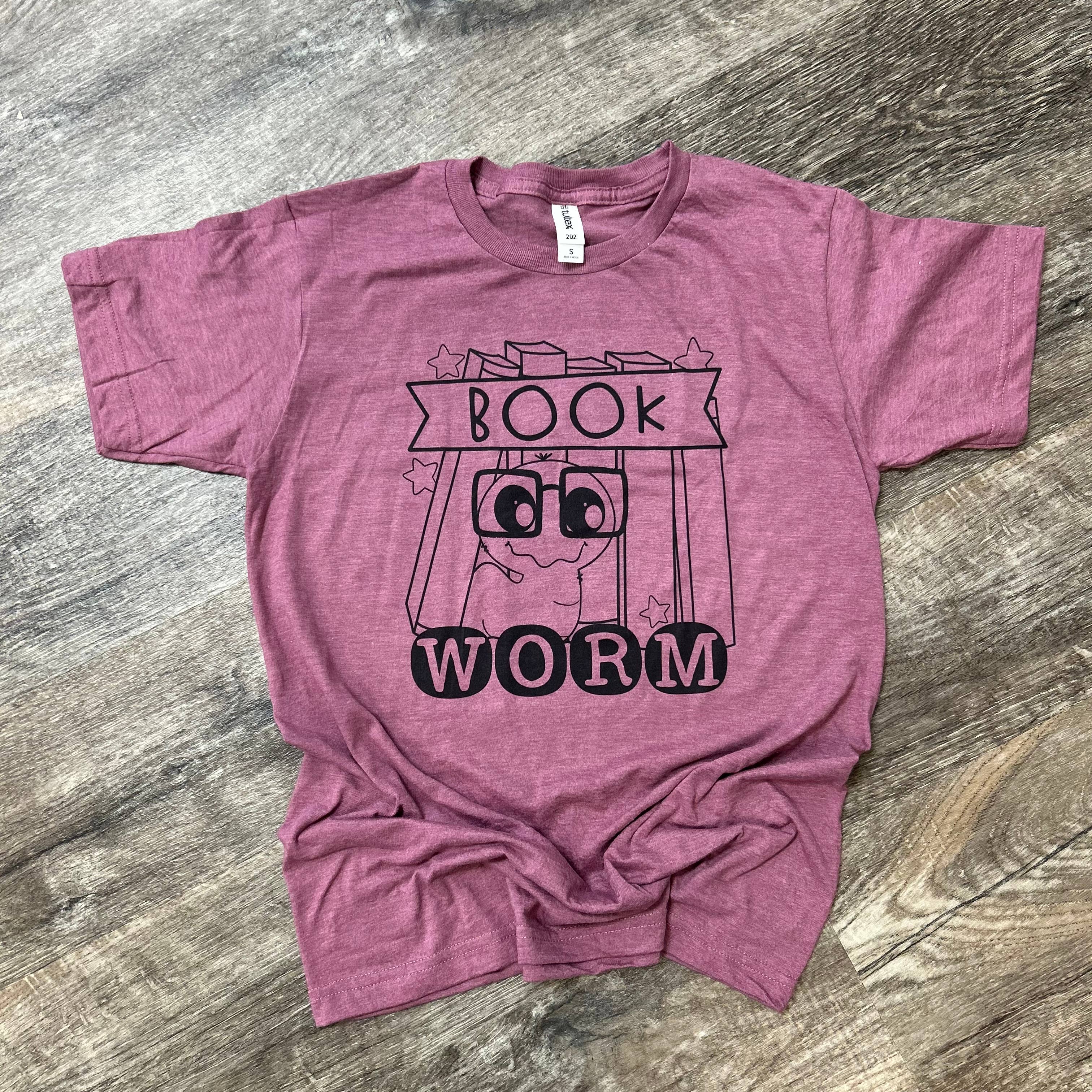 Book Worm On Cassis Tee