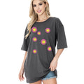 Unisex  Oversized - Smiley Face Flower