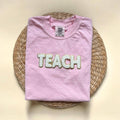 Comfort Colors Chenille Patch Teach Shirt, Teacher Gifts