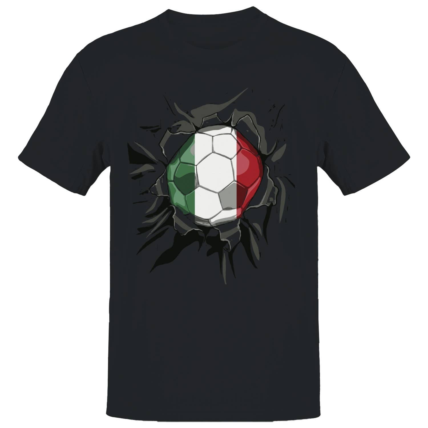 Italy Soccer Ball Smash Men's T-Shirt